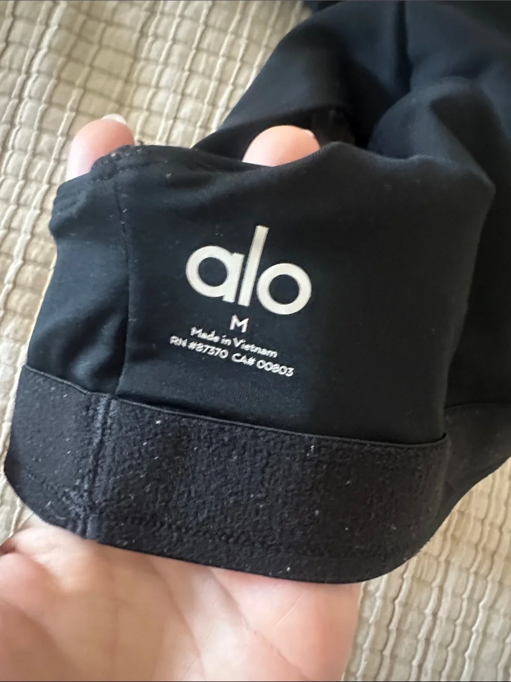 ALO Yoga Black Racerback Performance Sports Bra